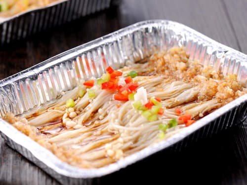 侨乡街道开发区锡纸烤金针菇